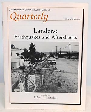 Bild des Verkufers fr San Bernardino County Museum Association Quarterly Vol. 40 Issue 1 Winter 1993 - Landers: Earthquakes and Aftershocks zum Verkauf von Argyl Houser, Bookseller