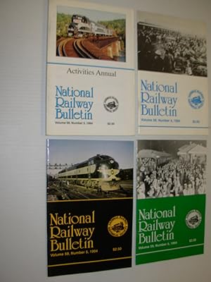 National Railway Bulletin, Volume 59 Numbers 3 (Activities Annual), 4, 5 and 6, 1994 [Lot of 4]