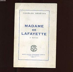 Bild des Verkufers fr Madame De Lafayette zum Verkauf von Gabis Bcherlager