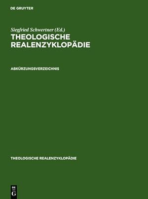 Theologische Realenzyklopädie / Abkürzungsverzeichnis