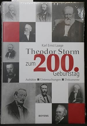 Bild des Verkufers fr Theodor Storm zum 200. Geburtstag. Aufstze. Untersuchungen. Dokumente. zum Verkauf von Antiquariat  Braun