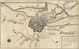 Befestigungsplan mit Belagerung im Jahre1806 und 1807 ('Situations-Plan der Stadt Breslau und ihr...