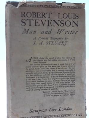 Image du vendeur pour Robert Louis Stevenson: Man and Writer mis en vente par World of Rare Books