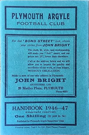 Various You Select Guide Books 1953-1967 Plymouth Argyle Football Handbooks 