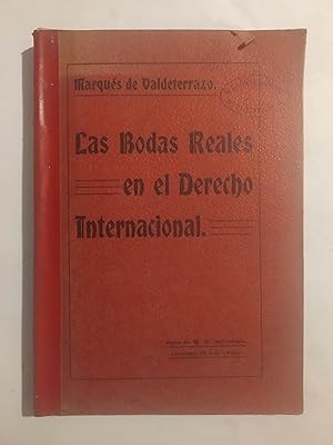 Bild des Verkufers fr LAS BODAS REALES EN EL DERECHO INTERNACIONAL. CONFERENCIA. zum Verkauf von LIBRERIA CLIO