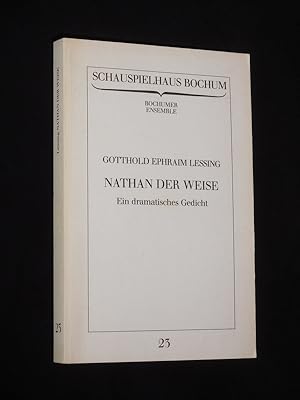 Image du vendeur pour Programmbuch 23 Schauspielhaus Bochum 1980/81. NATHAN DER WEISE von Lessing. Insz.: Claus Peymann, Bhne/Kostme: Karl-Ernst Herrmann. Mit Traugott Buhe (Nathan), Gert Voss (Saladin), Julia von Sell (Recha), Ortrud Beginnen, Anneliese Rmer, Karl Menrad, Urs Hefti, Branko Samarovski, Gerd Kunath mis en vente par Fast alles Theater! Antiquariat fr die darstellenden Knste