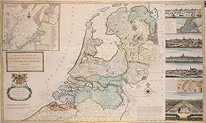 Imagen del vendedor de STUNNING LARGE SCALE MAP OF THE DUTCH REPUBLIC "A New and Exact Map of the United Provinces, or Netherlands &c a la venta por Inter-Antiquariaat Mefferdt & De Jonge