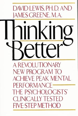 Seller image for THINKING BETTER (1982 Softcover) for sale by Z-A LLC