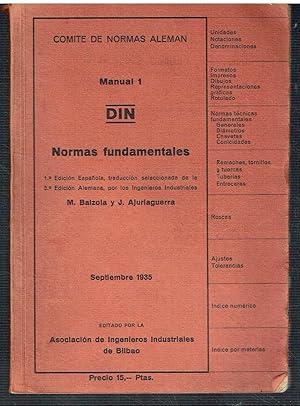 DIN, Manual 1. Normas Fundamentales.