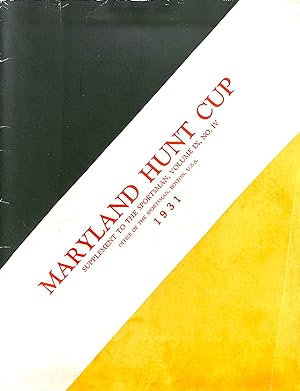 Maryland Hunt Cup Supplement To The Sportsman 1931