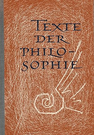 Seller image for Texte der Philosophie for sale by Antiquariat Kastanienhof