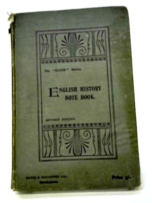 Seller image for The Guide Series, English History Note Book for sale by World of Rare Books