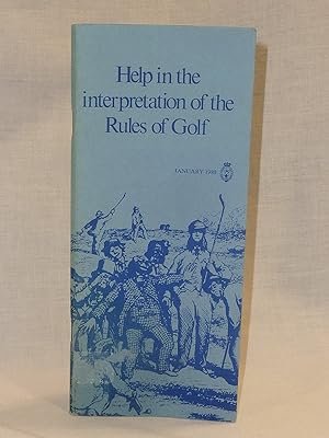 Bild des Verkufers fr Help on the Interpretation of the Rules of Golf zum Verkauf von Antiquarian Golf