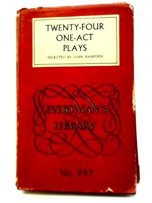 Bild des Verkufers fr Twenty-Four One-Act Plays zum Verkauf von World of Rare Books