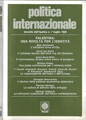 Seller image for Politica internazionale n. 7 anno 1988 for sale by Biblioteca di Babele