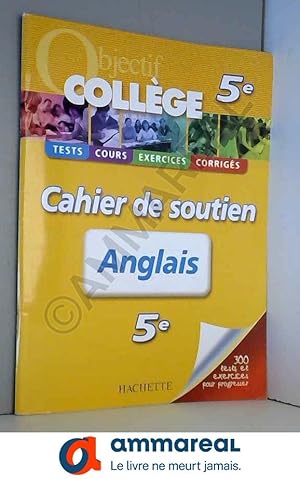 Image du vendeur pour Anglais 5e : Cahier de soutien mis en vente par Ammareal