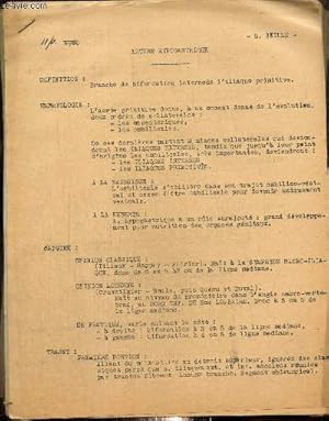 Lot de cours de médecine, au nom de G. Seillé : Vaisseaux du rectum / Duodenum / Nerf phrénique /...