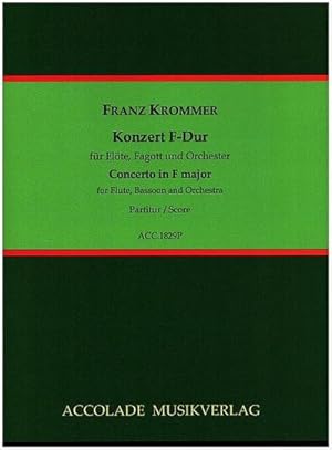 Bild des Verkufers fr Konzert F-Durfr Flte, Fagott und Orchester : Partitur zum Verkauf von AHA-BUCH GmbH