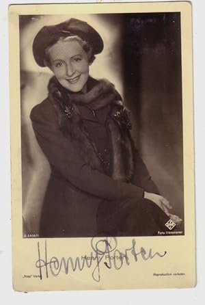 HENNY PORTEN (1890 - 1960). Deutsche Schauspielerin. FOTO-KARTE SIGNIERT .UfA. Foto: Hämmerer