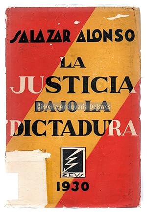 Imagen del vendedor de La justicia bajo la dictadura. a la venta por Llibreria Antiquria Delstres