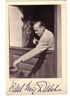 KARL LUDWIG DIEHL (1896 - 199). Deutscher Schauspieler. FOTO-KARTE SIGNIERT. Foto: Charlott:Serda.