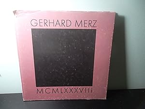 Seller image for Gerhard Merz; MCMLXXXVIII for sale by Eastburn Books