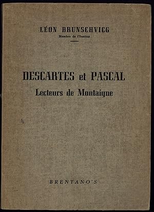 Seller image for DESCARTES ET PASCAL: Lecteurs de Montaigne for sale by North Country Books