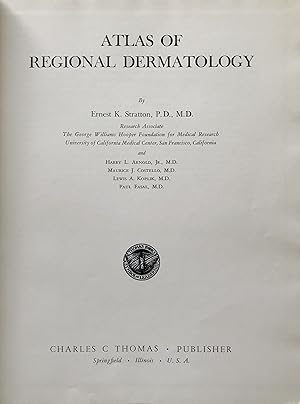 Seller image for Atlas of Regional Dermatology. for sale by Jeff Weber Rare Books