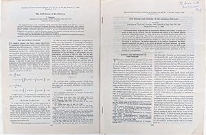 Image du vendeur pour [2 offprints, including:] The Self-Stress of the Electron. mis en vente par Jeff Weber Rare Books