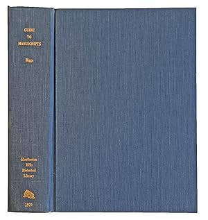 Bild des Verkufers fr A Guide to the Manuscripts in the Eleutherian Mills Historical Library; accession through the year 1965. zum Verkauf von Jeff Weber Rare Books