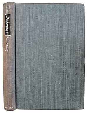 Bild des Verkufers fr The Bookman's Glossary. Third edition, revised and enlarged. zum Verkauf von Jeff Weber Rare Books