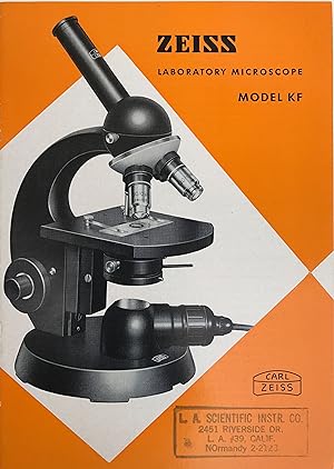 Bild des Verkufers fr Zeiss Laboratory Microscope: Model KF. zum Verkauf von Jeff Weber Rare Books