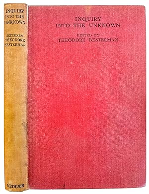 Seller image for Inquiry into the Unknown. for sale by Jeff Weber Rare Books