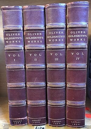 Bild des Verkufers fr OLIVER GOLDSMITH'S WORKS [FOUR VOLUMES] zum Verkauf von Second Story Books, ABAA