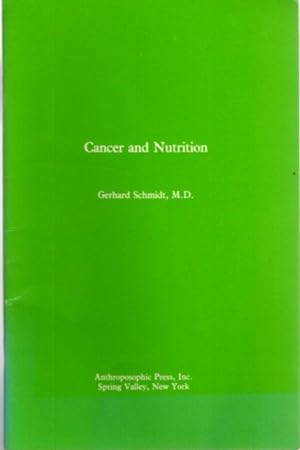 Seller image for CANCER AND NUTRITION for sale by By The Way Books