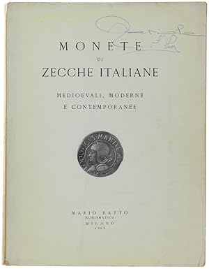 MONETE DI ZECCHE ITALIANE medioevali, moderne e contemporanee. 27 - 28 - 29 maggio 1963.: