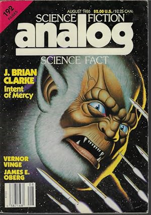 Bild des Verkufers fr ANALOG Science Fiction/ Science Fact: August, Aug. 1986 ("Marooned in Realtime") zum Verkauf von Books from the Crypt