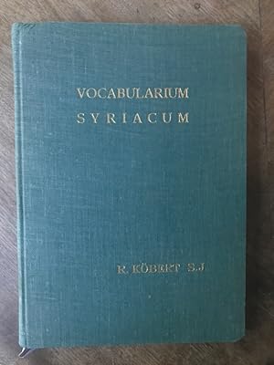 Vocabularium Syriacum.