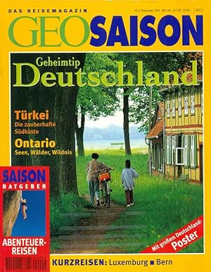 Bild des Verkufers fr GEO Saison. Das Reisemagazin. Heft Nr. 9 September 1996. zum Verkauf von Online-Buchversand  Die Eule