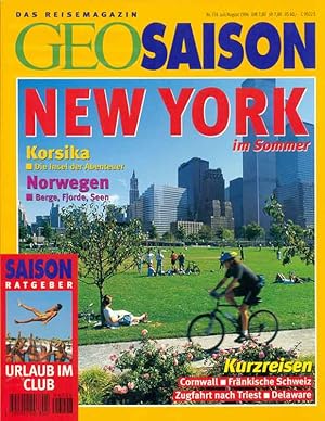 Bild des Verkufers fr GEO Saison. Das Reisemagazin. Heft Nr. 7/8 Juli/ August 1996. zum Verkauf von Online-Buchversand  Die Eule