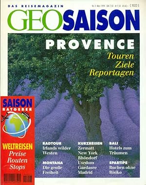 Imagen del vendedor de GEO Saison. Das Reisemagazin. Heft Nr. 3 Mrz 1994. a la venta por Online-Buchversand  Die Eule