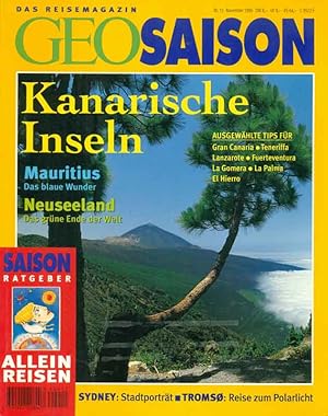 Bild des Verkufers fr GEO Saison. Das Reisemagazin. Heft Nr. 11 November 1996. zum Verkauf von Online-Buchversand  Die Eule