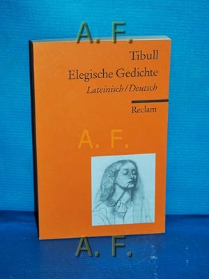 Imagen del vendedor de Elegische Gedichte : lateinisch/deutsch. bers. und hrsg. von Joachim Lilienwei . / Reclams Universal-Bibliothek Nr. 18131 a la venta por Antiquarische Fundgrube e.U.