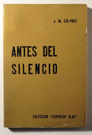 Image du vendeur pour ANTES DEL SILENCIO - Barcelona 1964 mis en vente par Llibres del Mirall