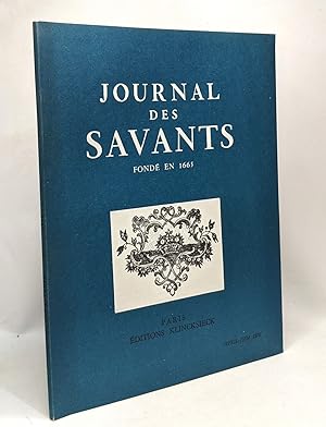 Image du vendeur pour Journal des savants fond en 1665 --- avril-juin 1975 mis en vente par crealivres