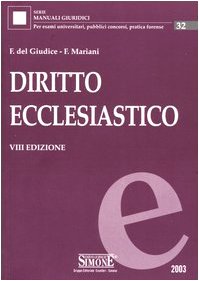 Bild des Verkufers fr Diritto ecclesiastico zum Verkauf von MULTI BOOK