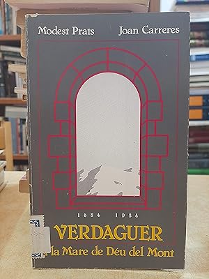 Imagen del vendedor de VERDAGUER A LA MARE DE DU DEL MONT. a la venta por LLIBRERIA KEPOS-CANUDA