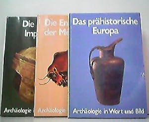 Seller image for Konvolut aus 3 Bnden der Reihe: Archologie in Wort und Bild. Das prhistorische Europa / Die Entstehung der Menschheit / Die ersten Imperien. for sale by Antiquariat Kirchheim