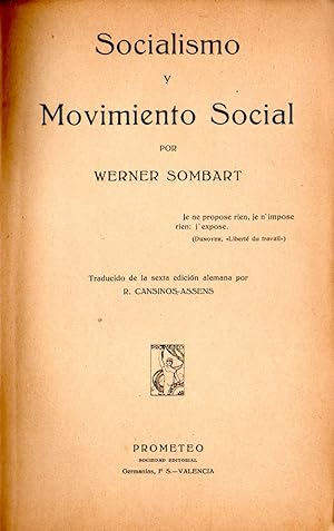 SOCIALISMO Y MOVIMIENTO SOCIAL