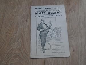 Programme: Max O' Rell's Humourous Comedy Lecture, November 1st, 1894